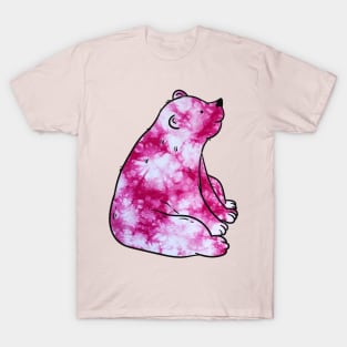 Pink Tie Dye Bear T-Shirt